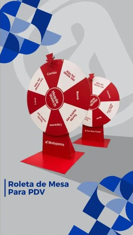 Roleta de mesa para ponto de venda